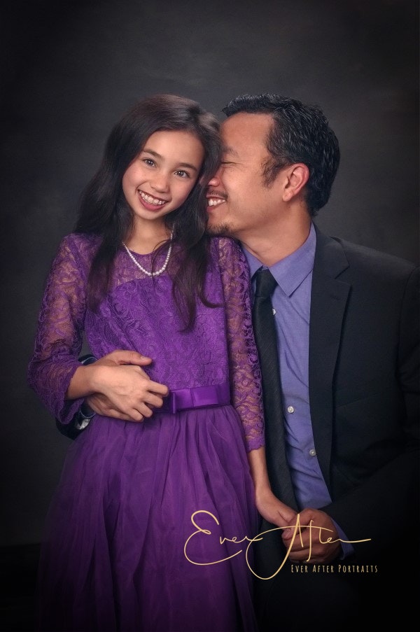 Father Daughter Fine art portraits in Herndon