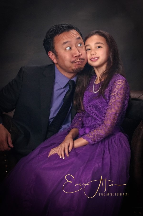 Father Daughter Portraits in Herndon